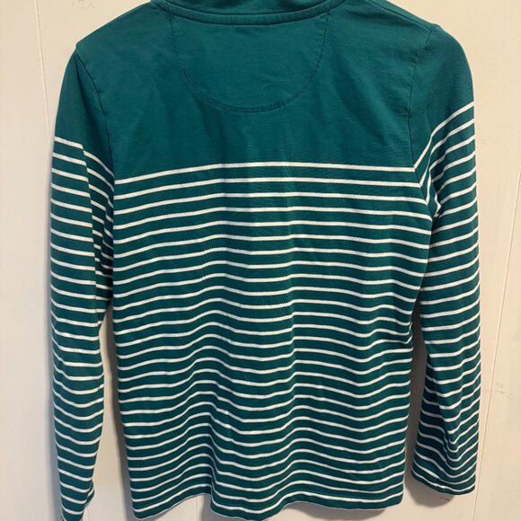 L.L. Bean Women's Striped Rugby Shirt, Size M - Picture 3 of 4